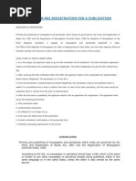 How To Obtain Rni Registration For A Publication | PDF | Newspaper ...