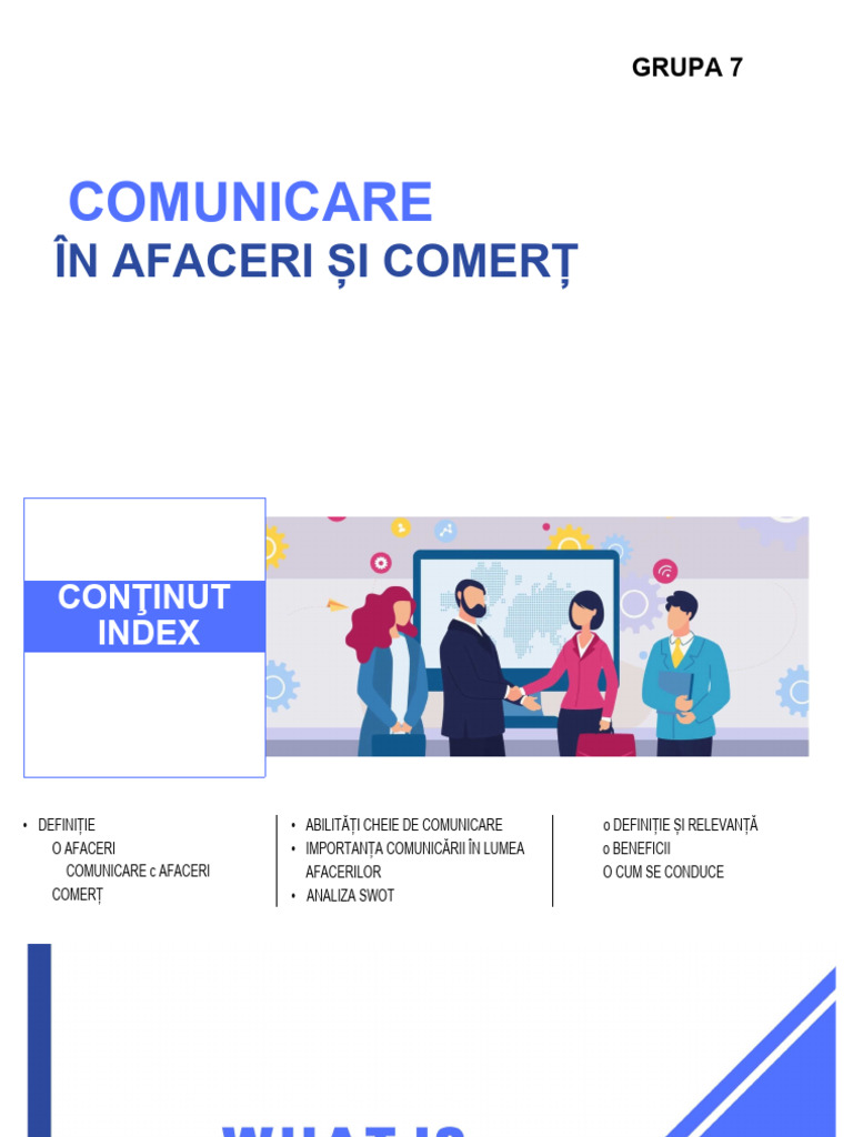 Comunicare În Afaceri Și Comerț | PDF