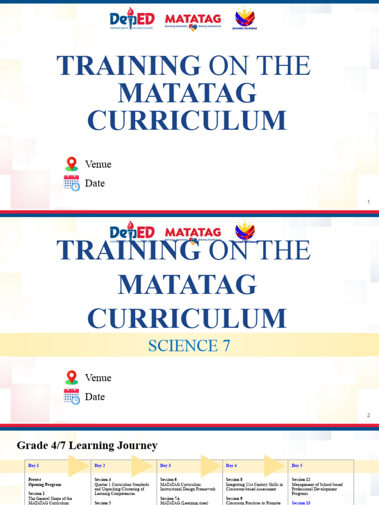 Science 7 MATATAG Curriculum Training | PDF | Curriculum | Lesson Plan