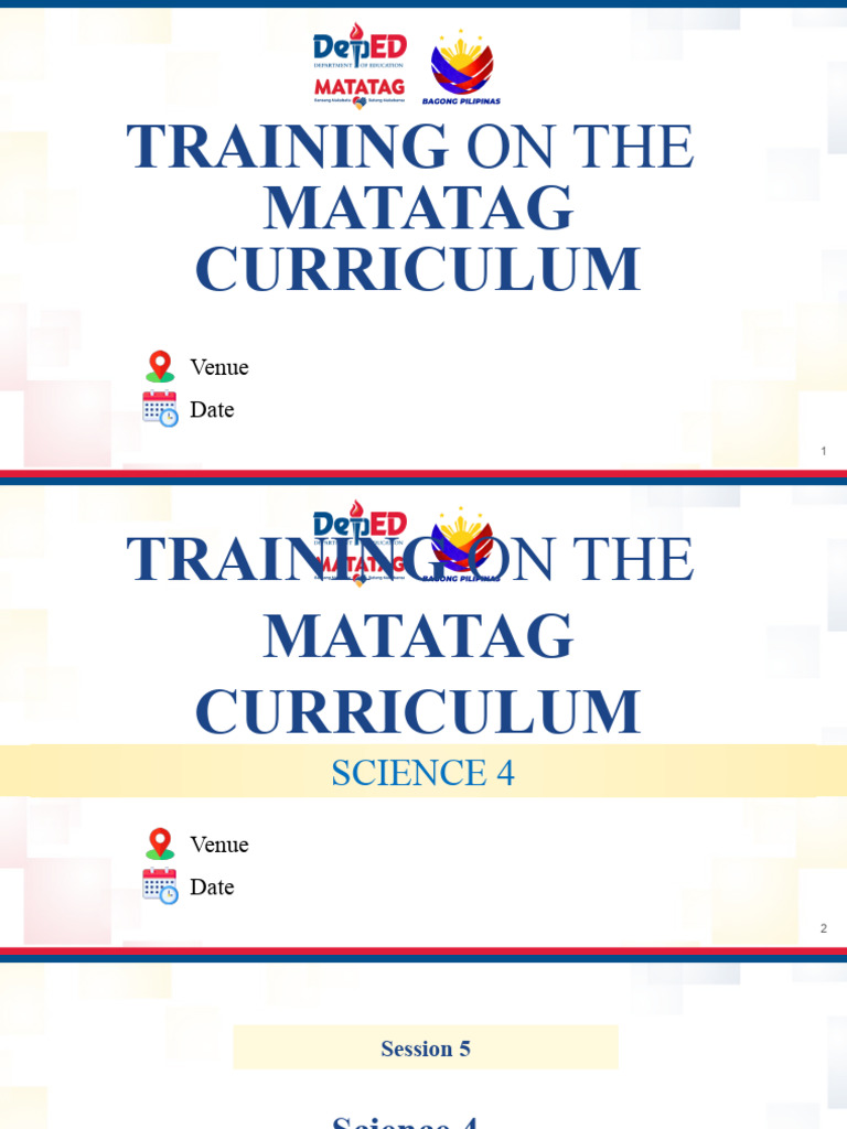 Science 4 MATATAG Curriculum Training | PDF | Curriculum | Learning