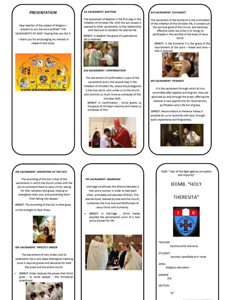 The Sacraments | PDF | Sacraments | Eucharist