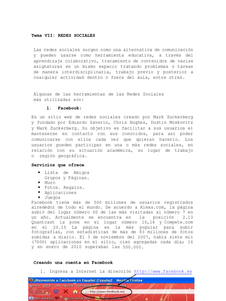 Uso educativo de redes sociales | PDF | Blog | Facebook