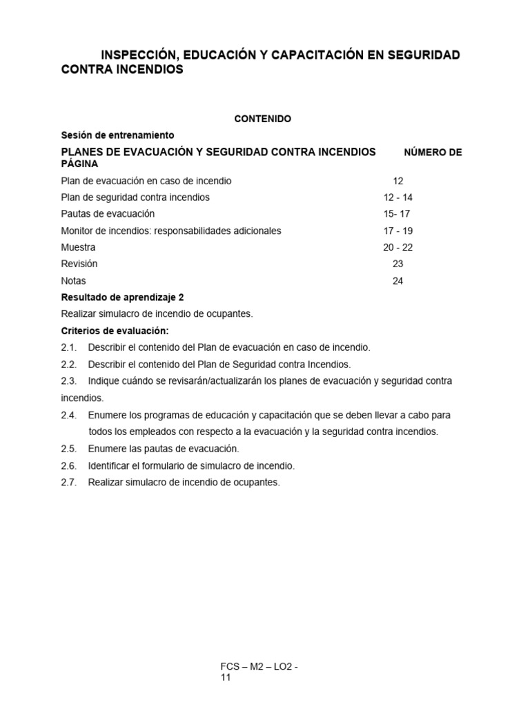 Plan de Evacuación y Seguridad Contra Incendios | PDF | Chimenea ...