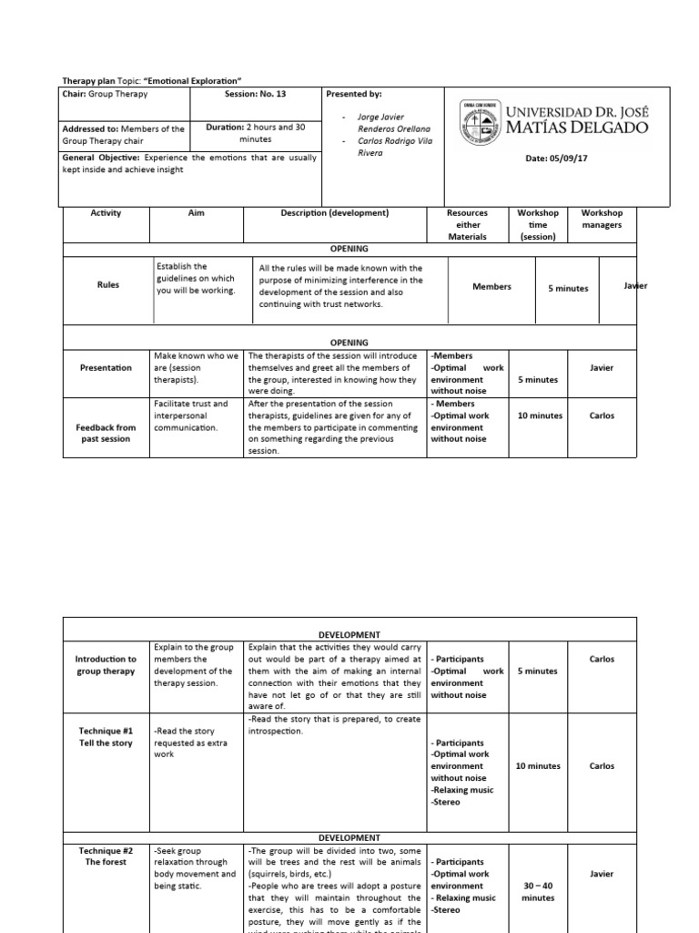 Didactic Group Therapy Techniques | PDF | Psychotherapy | Emotions