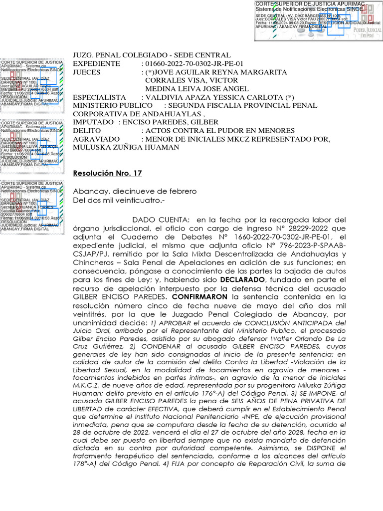 Exp. 01660-2022-70-0302-JR-PE-01 - Resolución - 59509-2024 | PDF