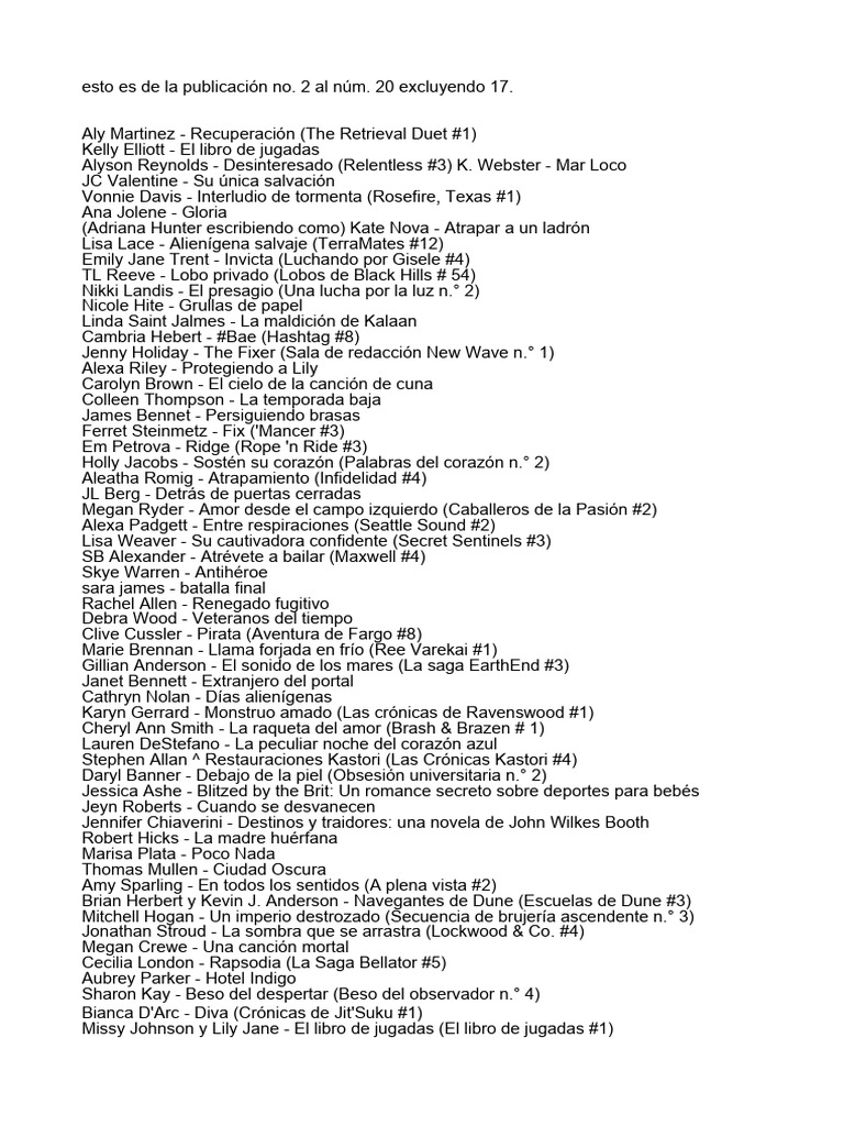 Nuevas publicaciones literarias 2023 | PDF