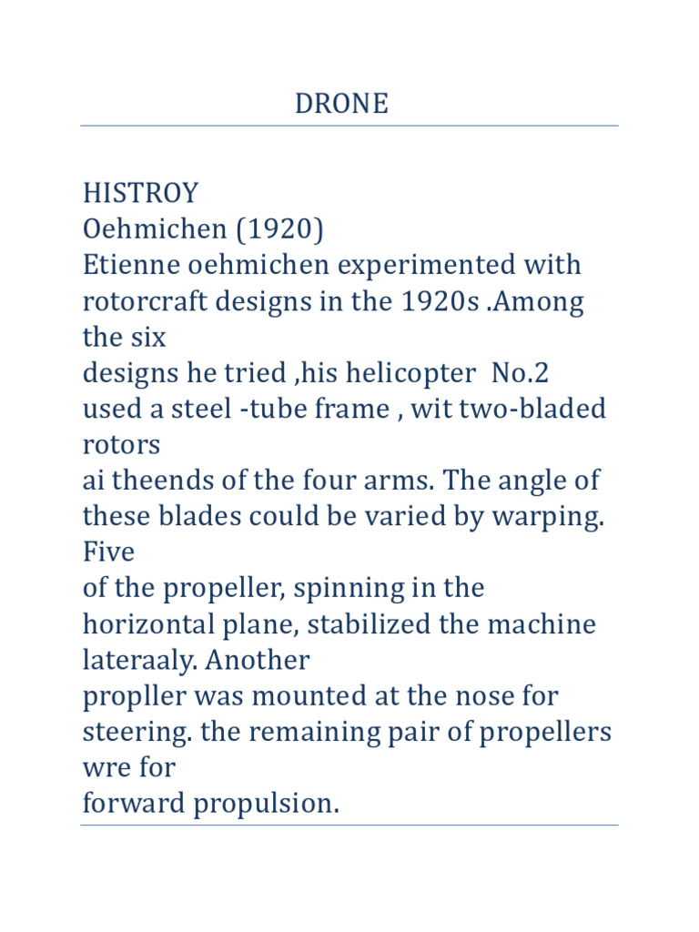 Drone 2 | PDF | Quadcopter | Aerospace