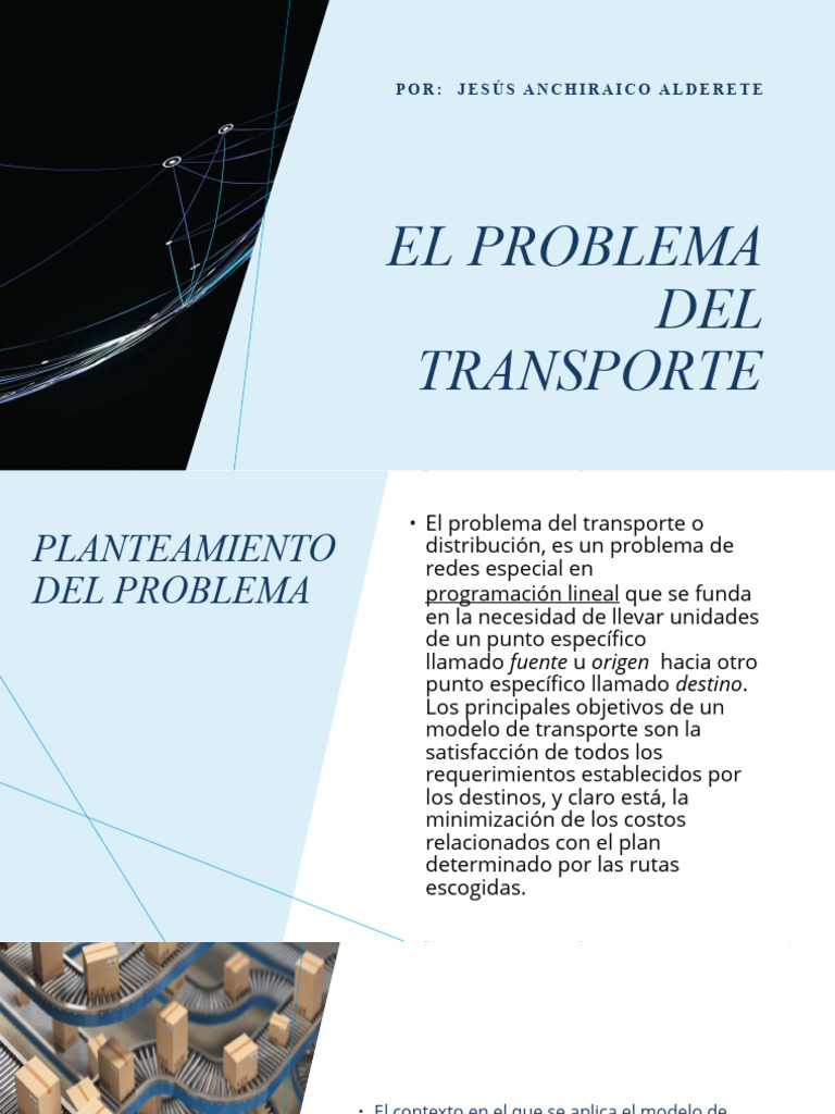 Problemas de Transporte en Programación Lineal | PDF | Programación ...