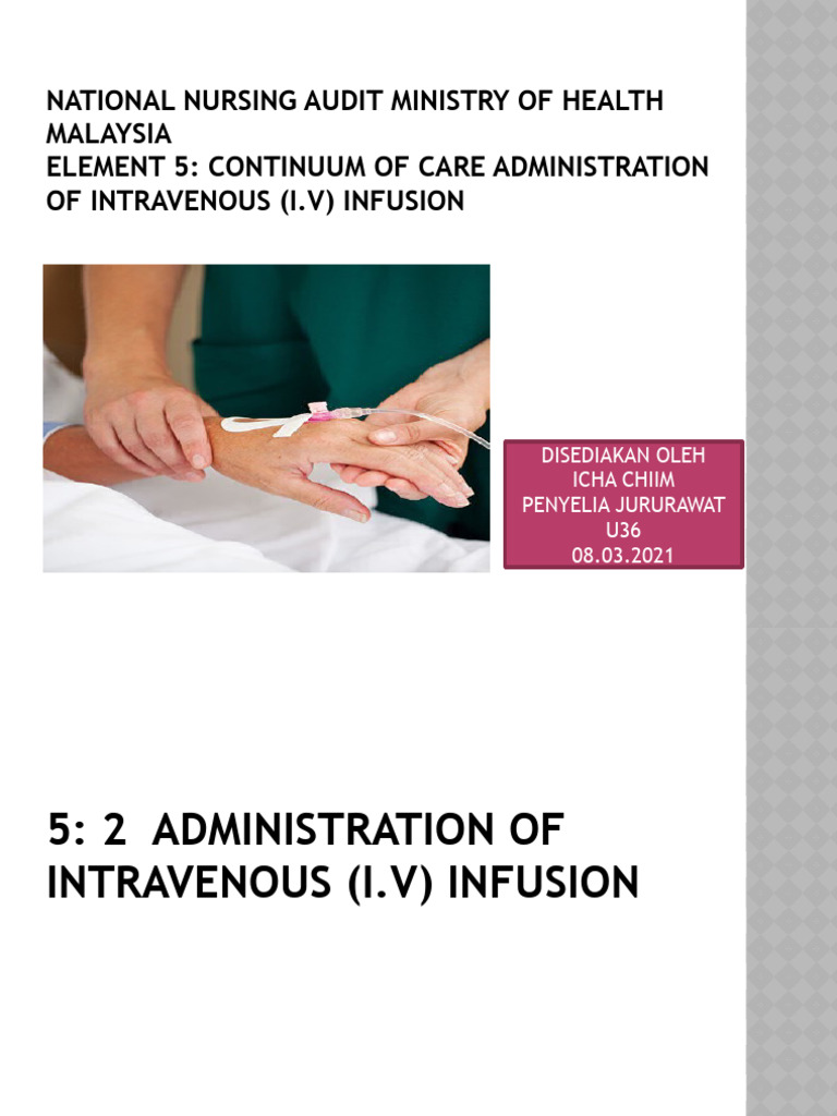I.V Infusion 2021 | PDF | Intravenous Therapy | Medicine