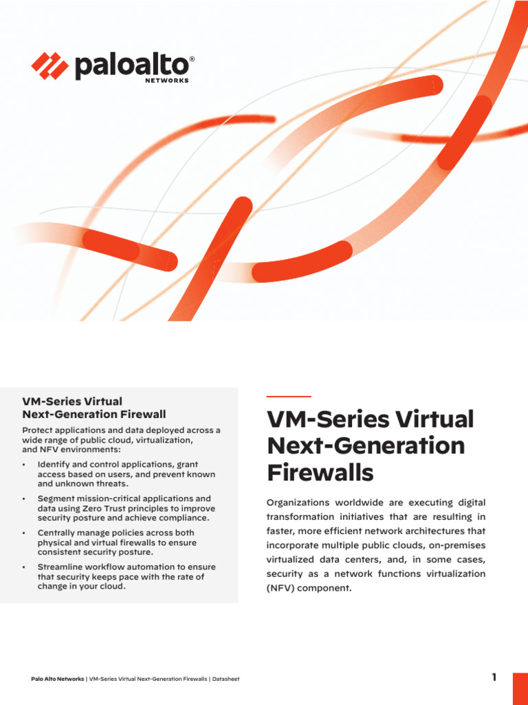VM Series Spec Sheet | PDF | Cloud Computing | Security