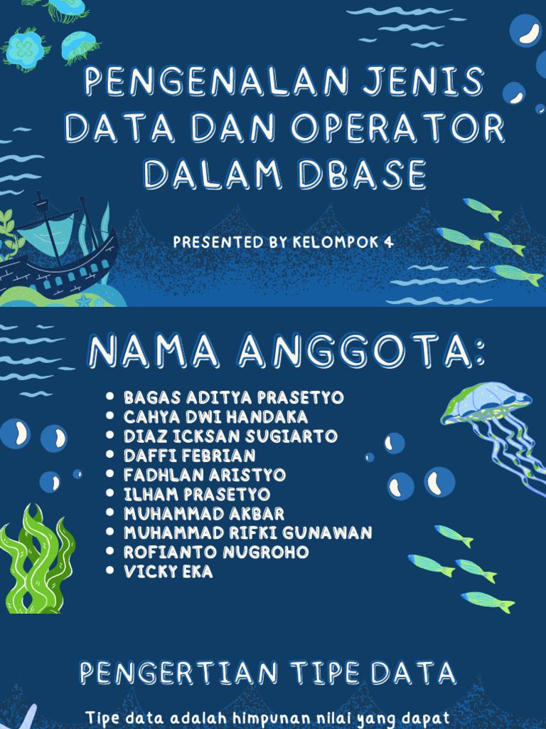 Pengenalan Jenis Data Dan Operator Dalam Database | PDF