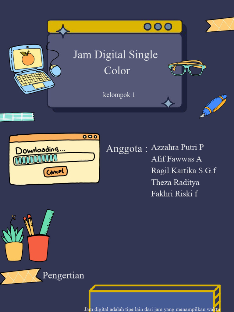 Jam Digital Single Color: Fitur & Manfaat | PDF