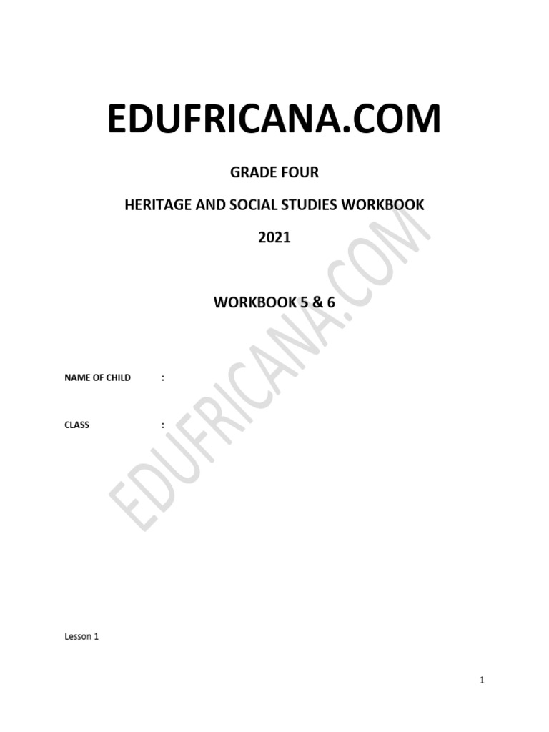 Grade 4 Heritage & Social Studies Workbook | PDF | Wife | Marriage