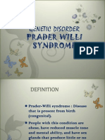 Genetic Disorder Prader Willi Syndrome