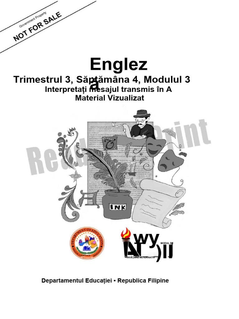 Eng9 - Q3 - M3 - W4 - Interpretați Mesajul Transmis Într-Un Material ...