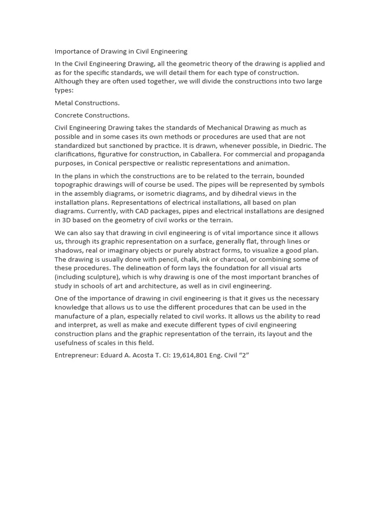 What Is Working Drawing In Civil Engineering