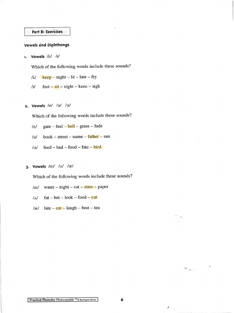 Practical Phonetics Exercises With KEY-1 | PDF