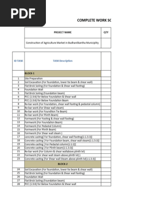 Work Schedule