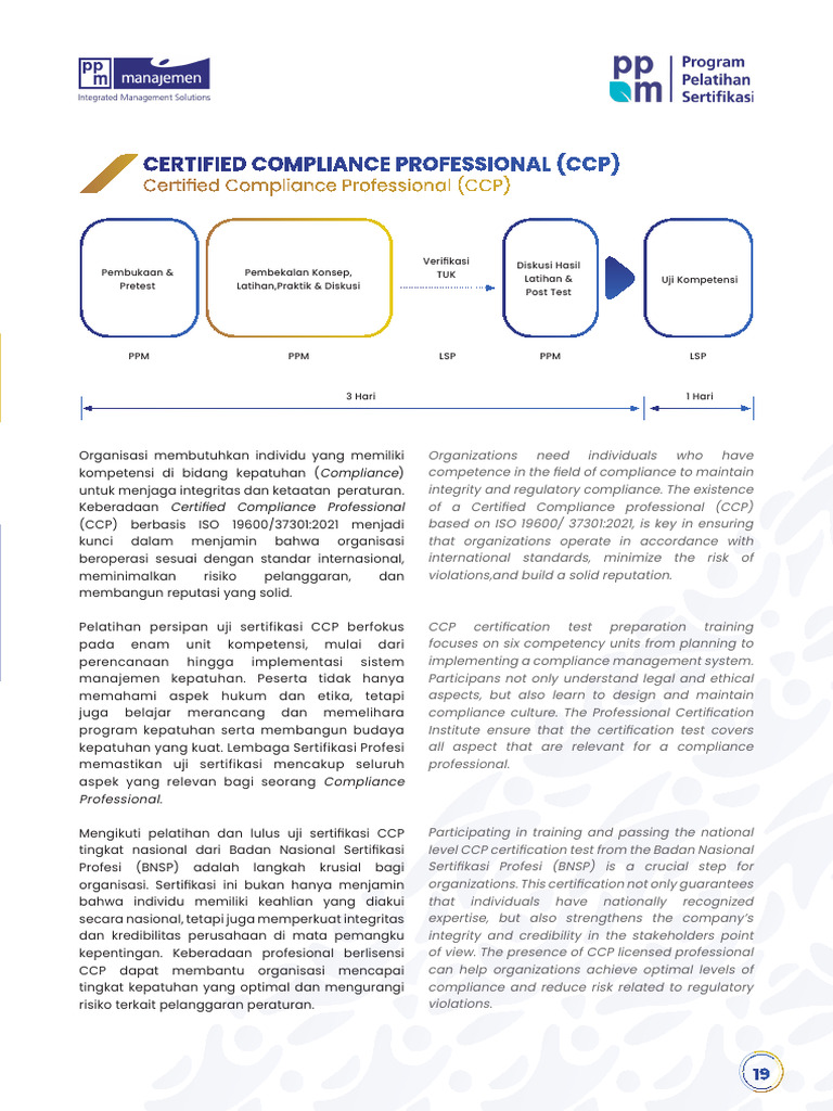Sertifikasi Profesional Kepatuhan CCP | PDF