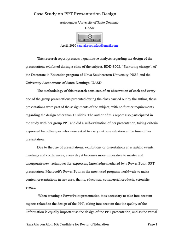 Case Study PPT Presentation | PDF | Microsoft Power Point | Multimedia