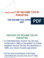 History of Income Tax in Pakistan