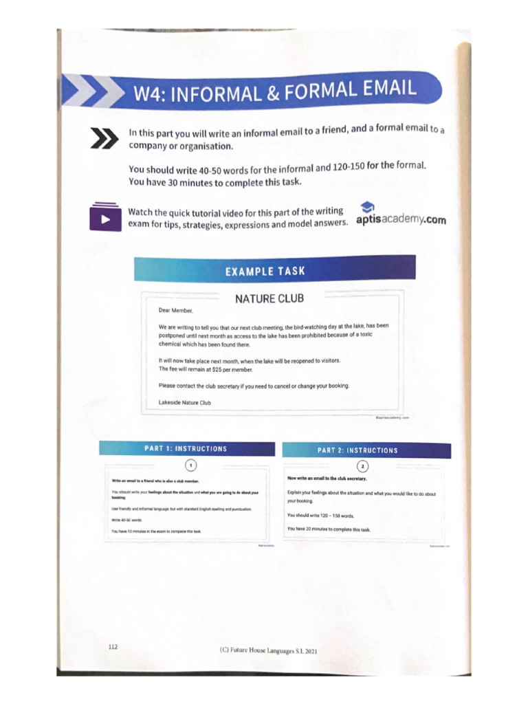 w4 Informal & Formal Email | PDF