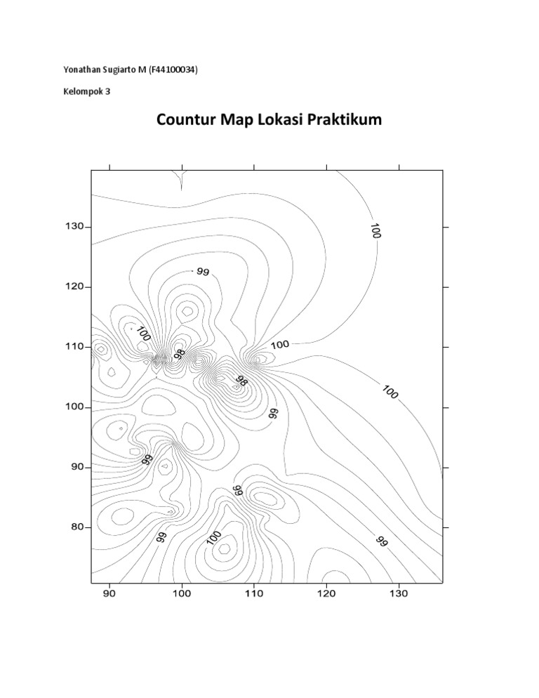 Contour Map for Practicum Location | PDF