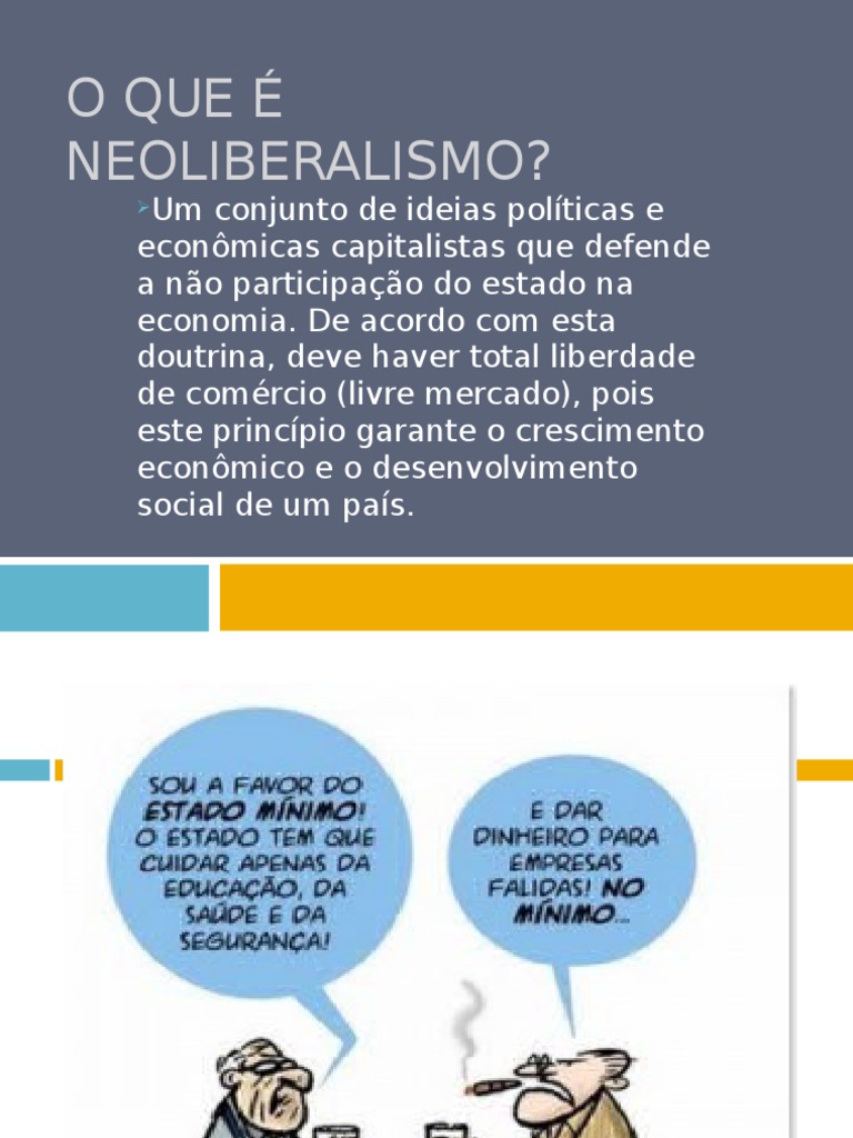 Neoliberalismo: Definição e Impactos | PDF | Neoliberalismo ...