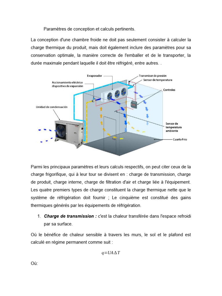 Conception et calculs chambre froide PDF Isolation thermique du — free download