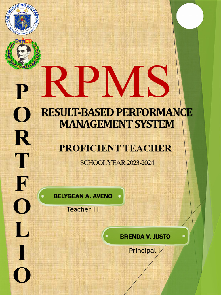 RPMS 2023-2024 for Proficient Teachers | PDF | Learning | Pedagogy