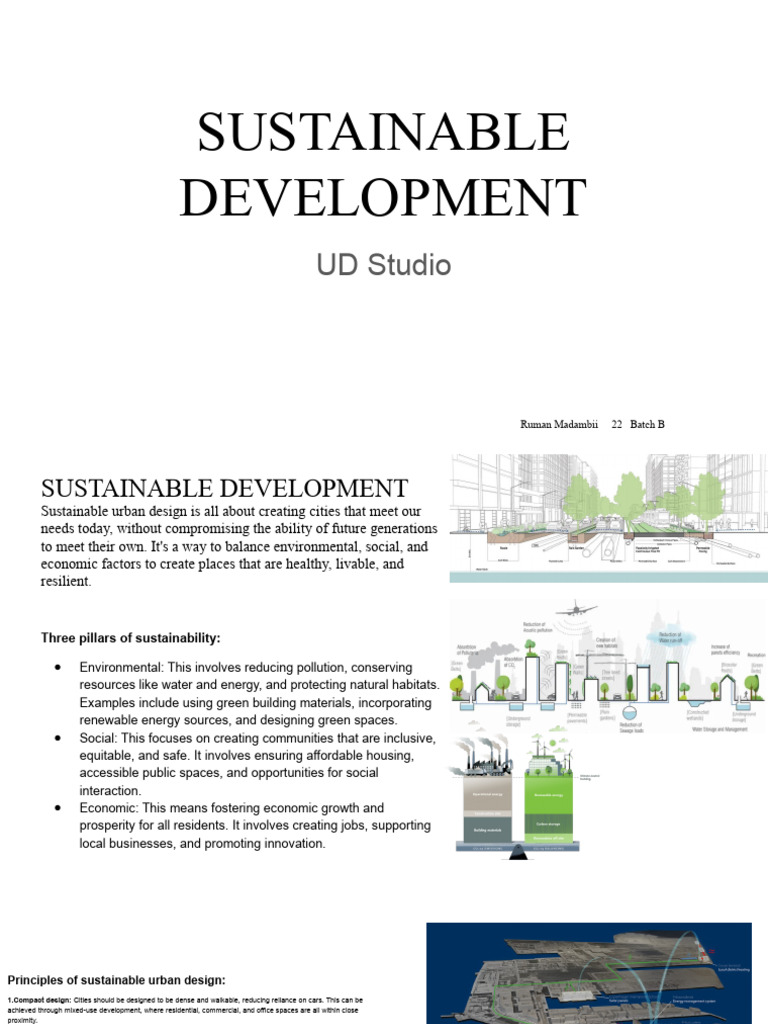 Sustainable Urban Design Principles | PDF | Sustainability | Urban Design
