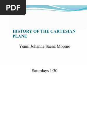 History of the Cartesian Plane
