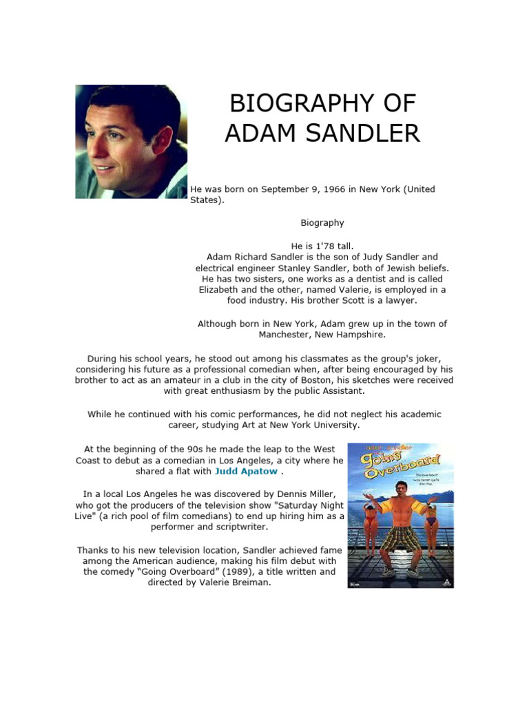 Uncovering The Life And Impact The Age Of Adam Sandler