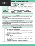 5th Grade Plan - Block 4 Geography