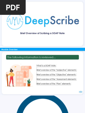 Brief Overview - Scribing a SOAP Note (1)
