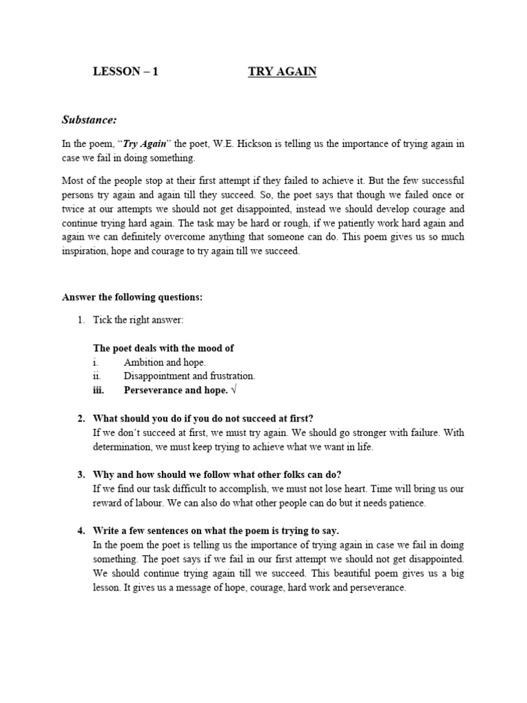 Class VIII Modern Lesson 1 | PDF