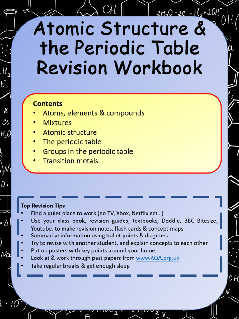 Atomic Structure & Periodic Table Guide | PDF | Atomic Nucleus ...