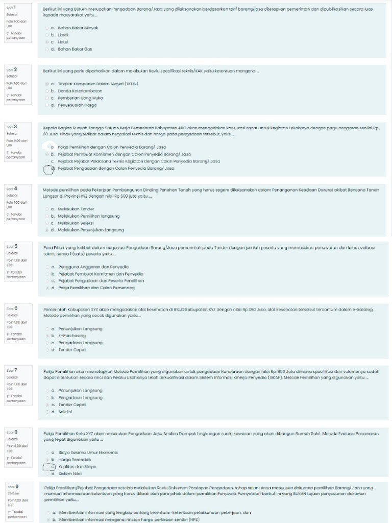 Hasil Test Modul 4 Pbj Level 1 Pdf