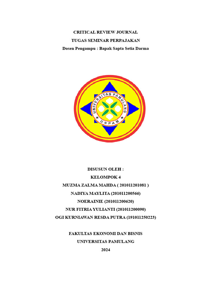 Critical Review Journal Kelompok 4 Pertemuan 19 | PDF