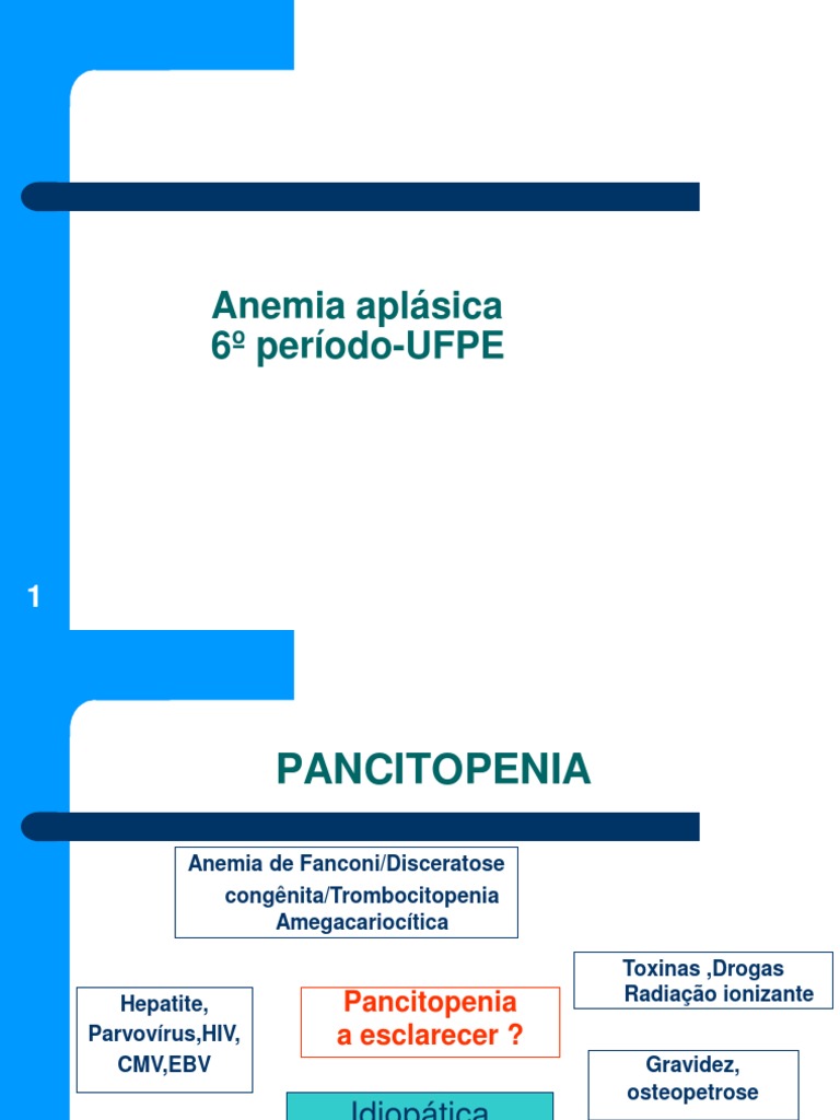 Diagnóstico e Tratamento da Anemia Aplástica | PDF | Anemia | Remédio