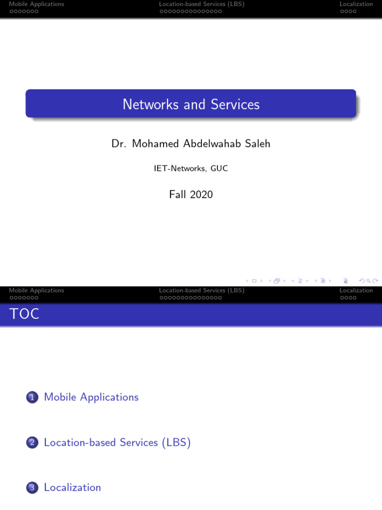 Mobile Applications and Location-Based Services | PDF | Location Based ...