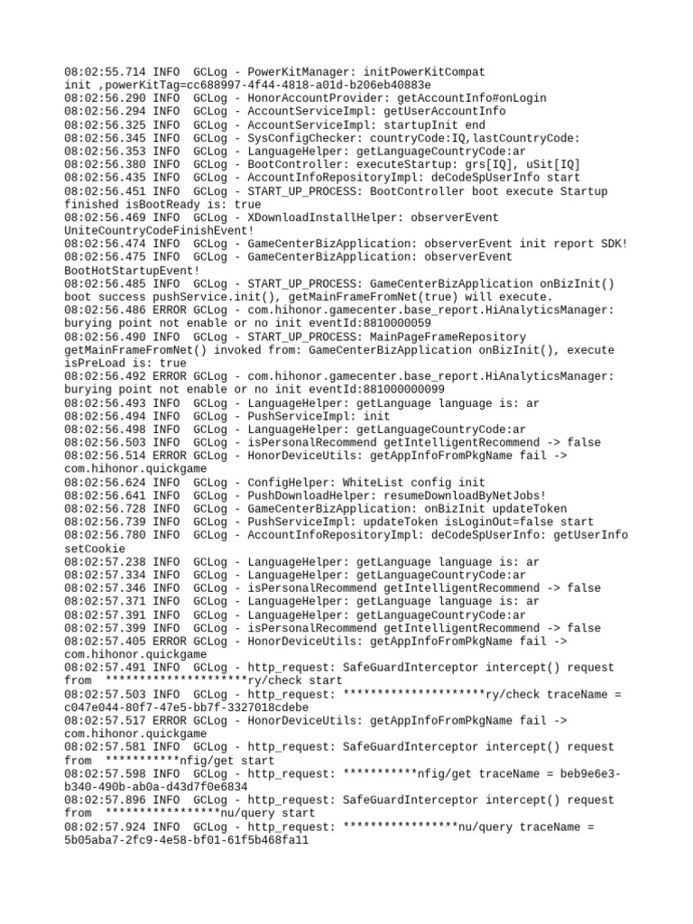 GameCenter Startup Log Analysis | PDF | Hypertext | Application Layer ...
