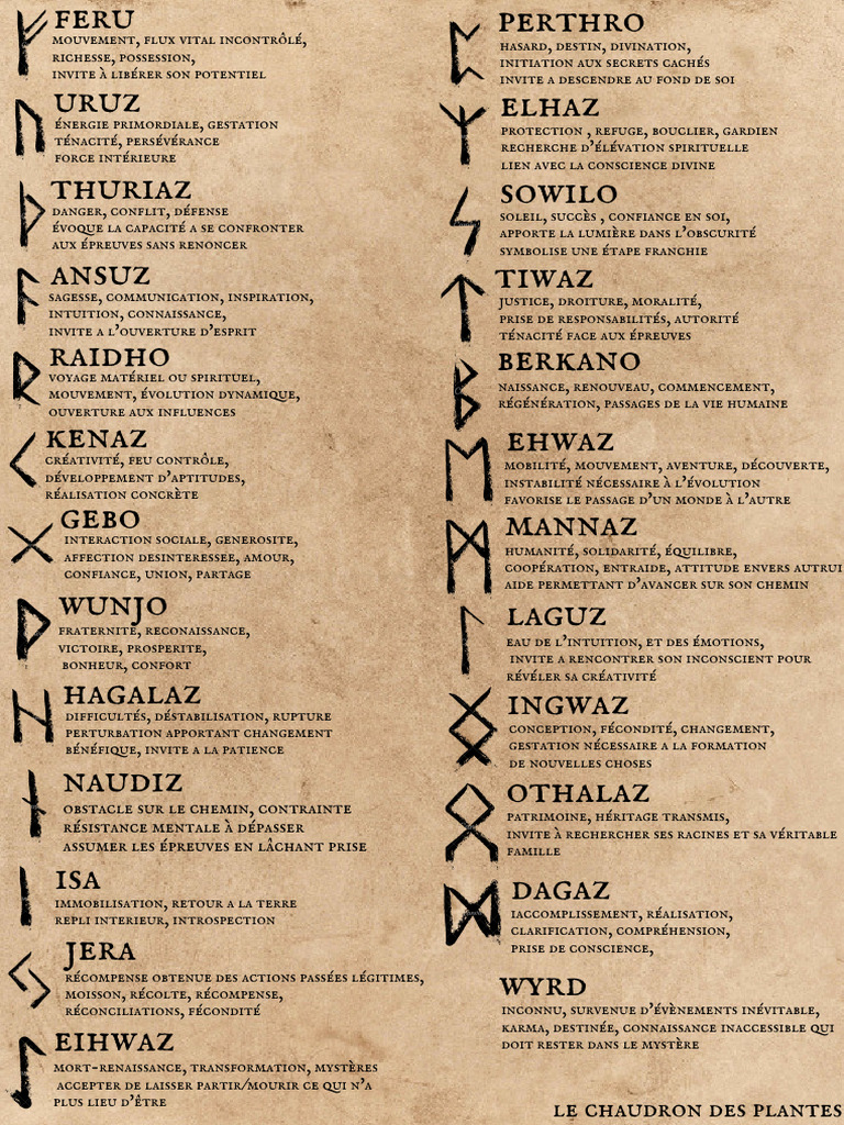 Signification des Runes et Interprétations | PDF