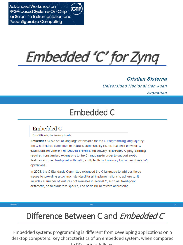 5 C 4 Zynq V1 | PDF | Embedded System | Pointer (Computer Programming)