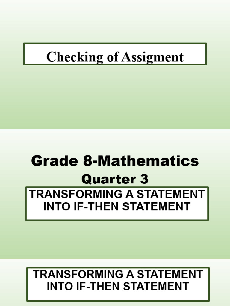 Transforming Statements Into Conditional Statement Pdf Geometry