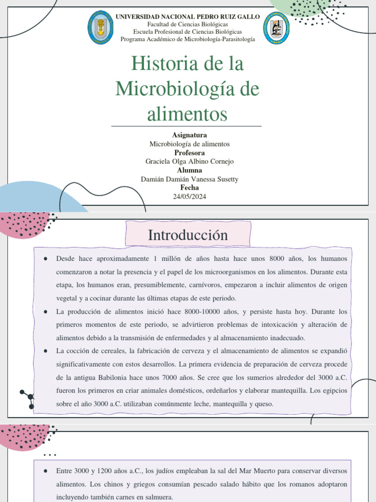 Damián-Historia de La Microbiología de Los Alimentos | PDF ...