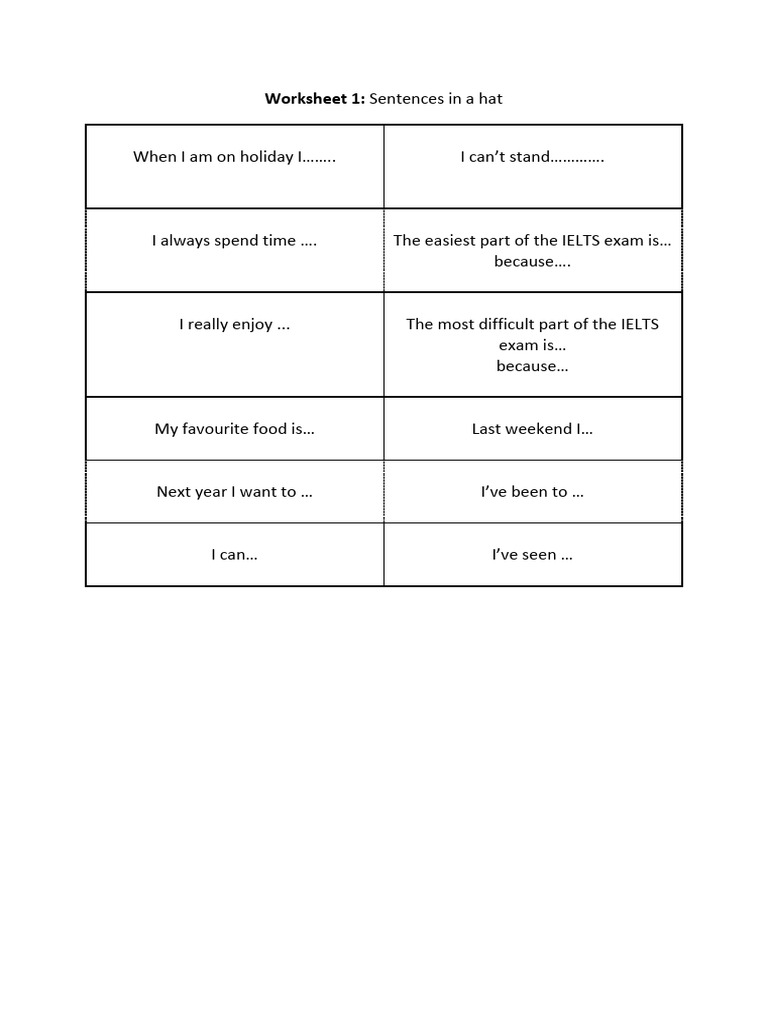 IELTS Writing Practice Worksheet | PDF