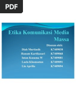 Etika Komunikasi Massa