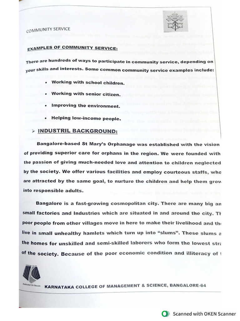 Community Service Project Research | PDF