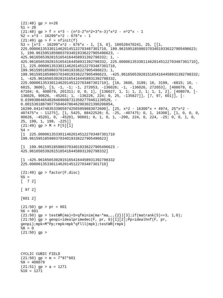 Gp n26 pdf field mathematics number theory